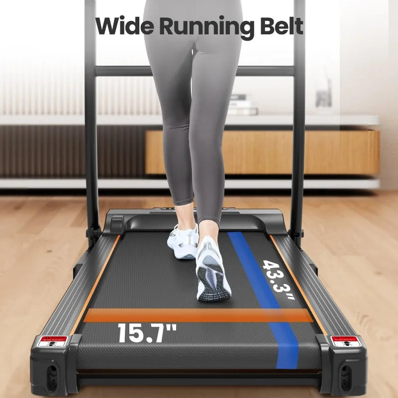 Treadmill With Incline, Heart Rate Sensors, Digital Display For Walking