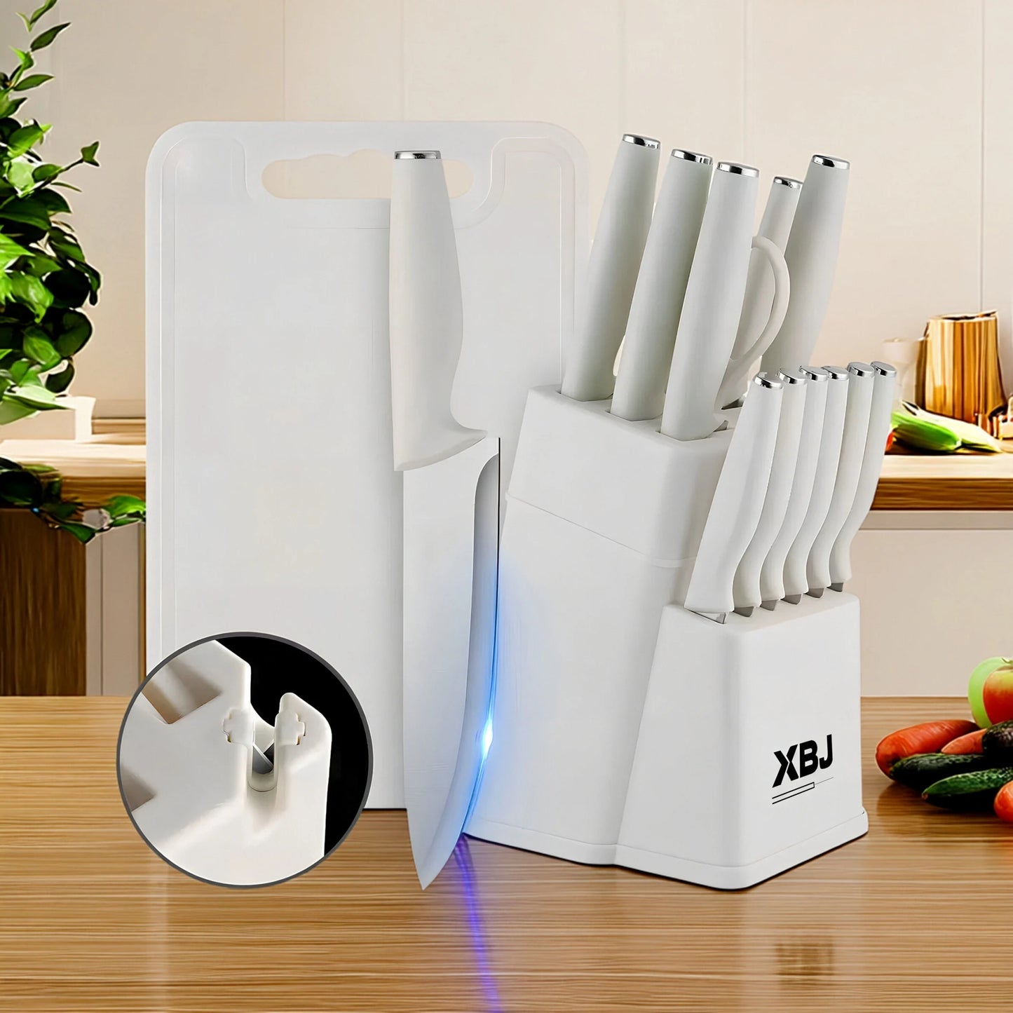 15-Pieces Kitchen Stainless Steel Knife Set
