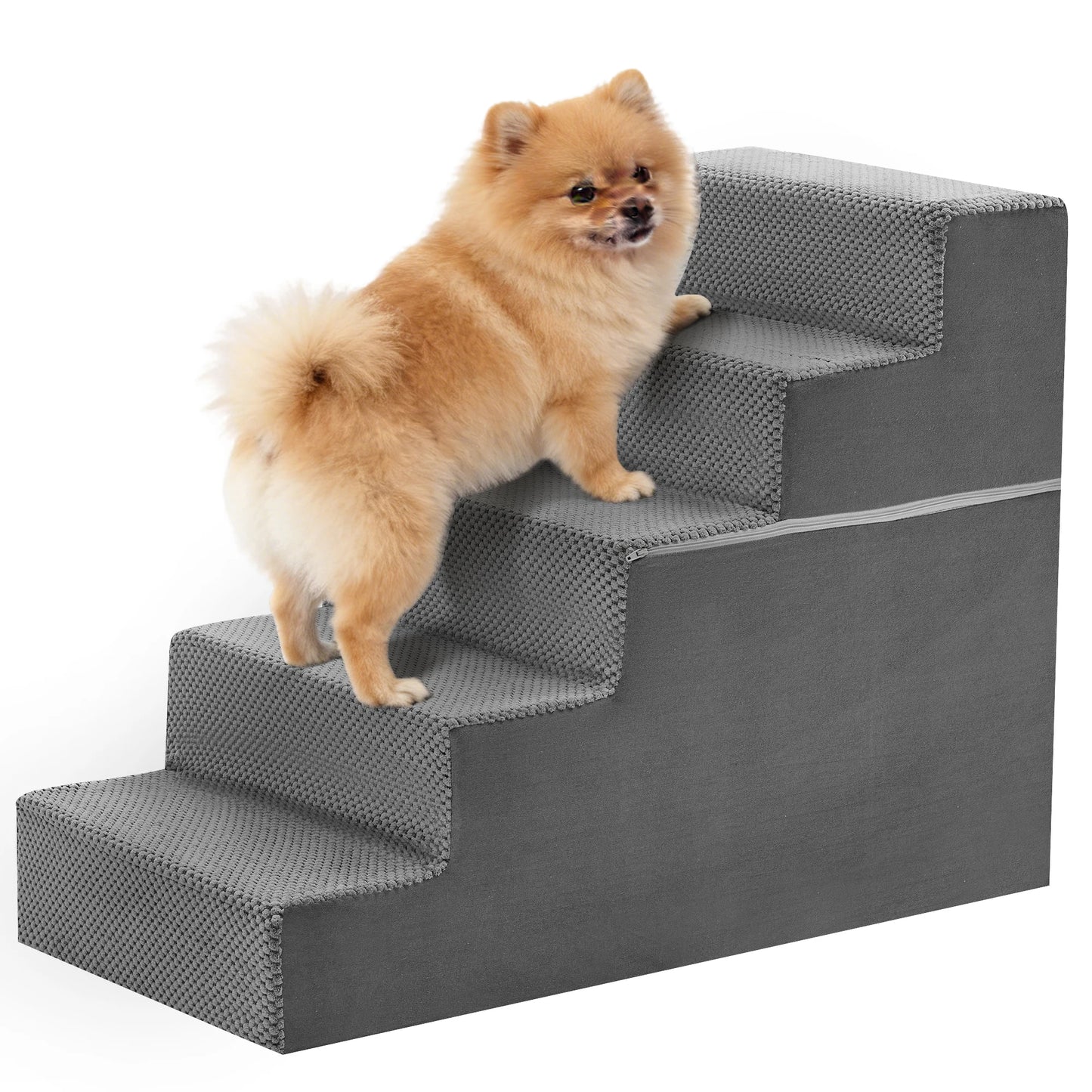 3/4/5-Step Foam Dog Stairs for Small Pets