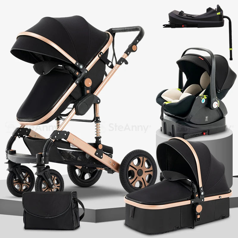3-in-1 Reversible Luxury Stroller