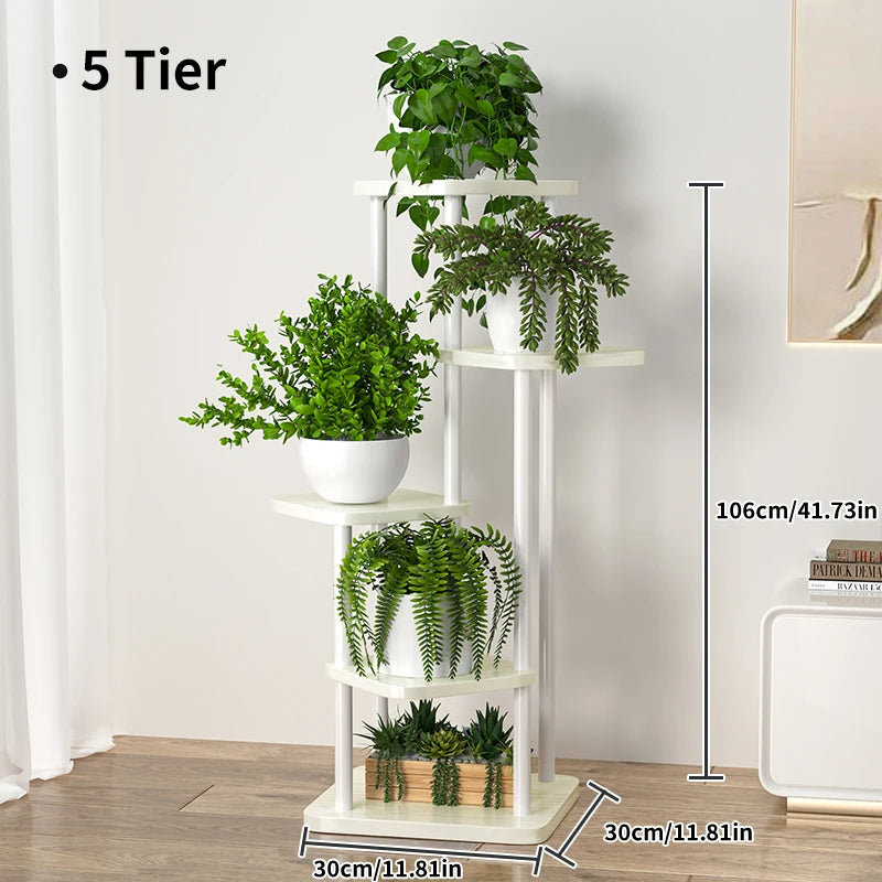 Elegant Multi-Tier Stand For Indoor Plant Display