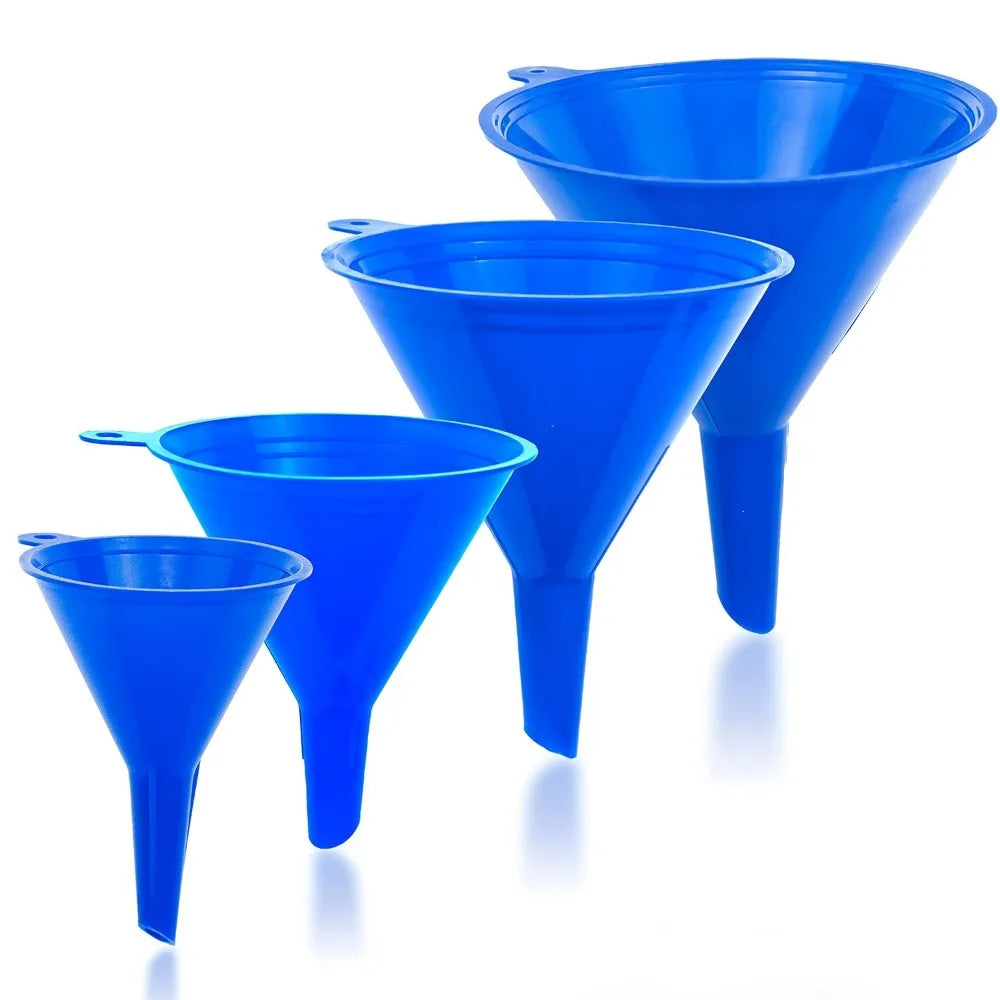 Durable, Non-Toxic, Food-Grade Plastic Funnel Set