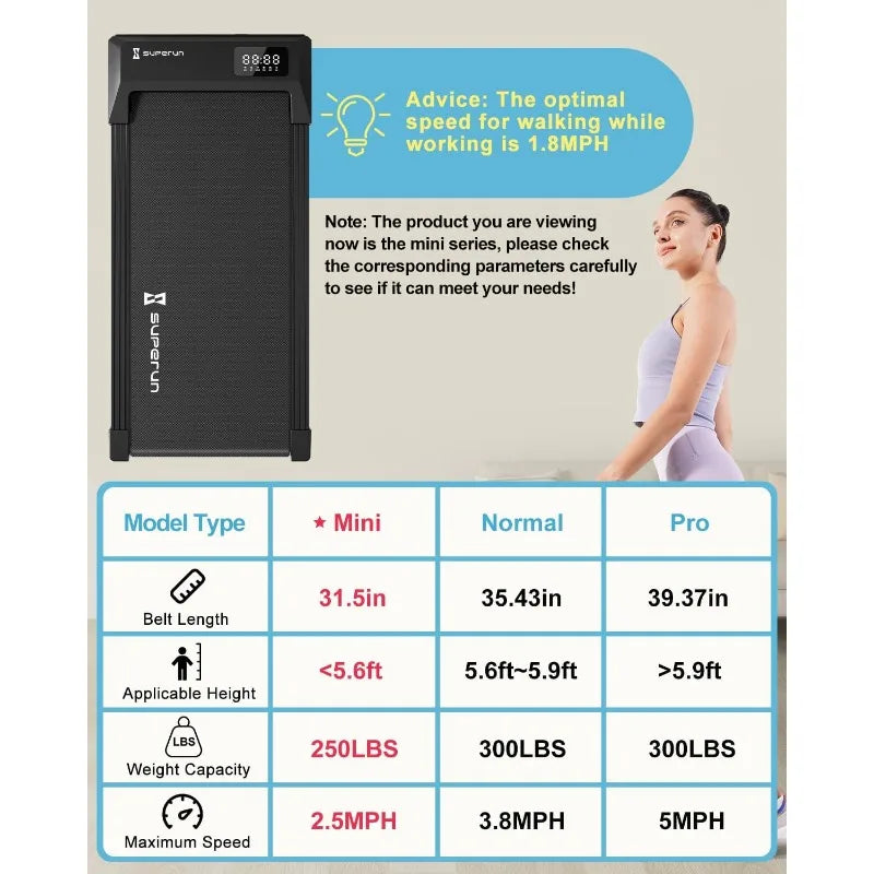 Portable Treadmill With Remote Control LED Display