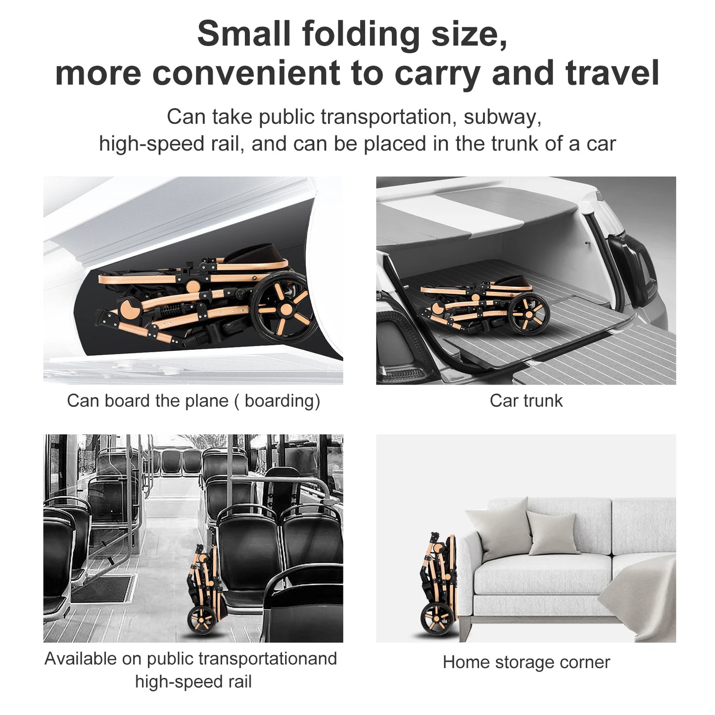 Comfortable Lightweight Baby Stroller