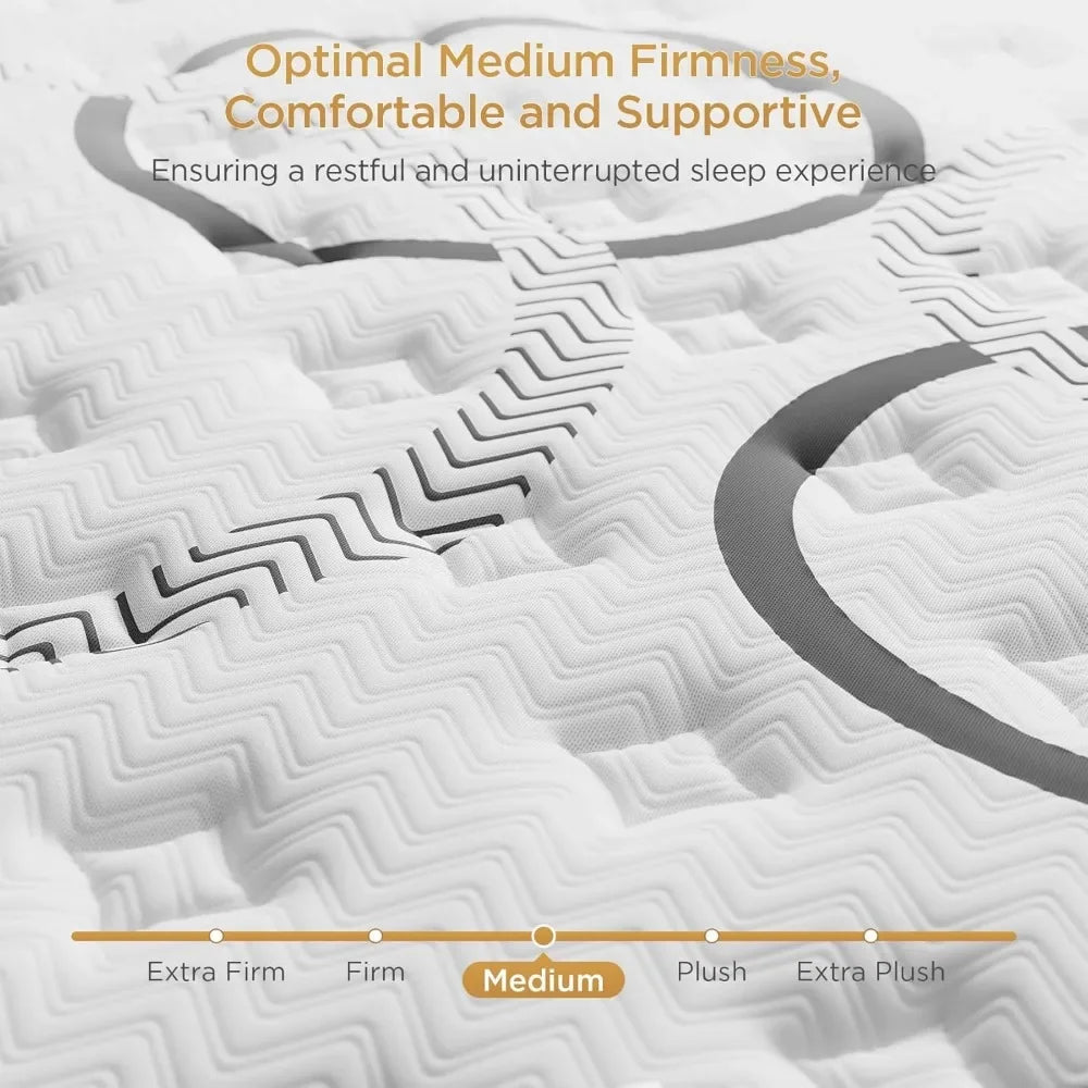 14" Hybrid Euro Top Mattress - Medium Firm