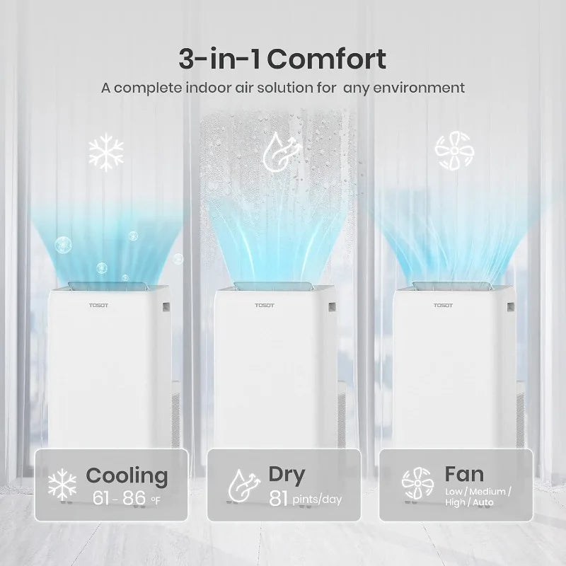 TOSOT Portable Air Conditioner And Dehumidifier