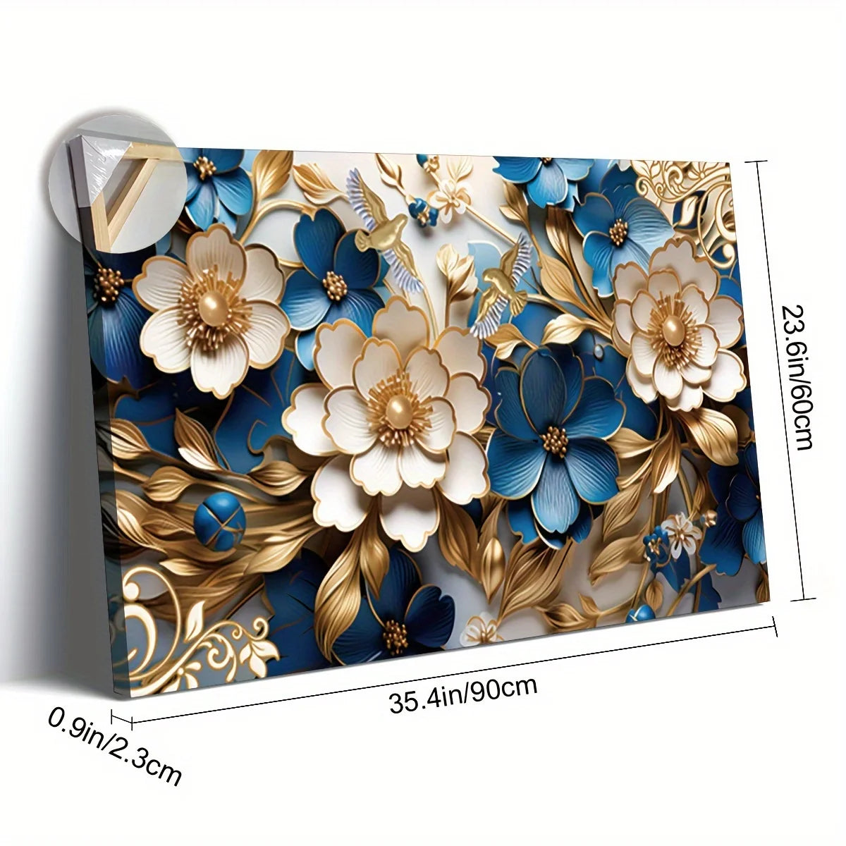 Canvas Wall Art Filled With Floral Symphony