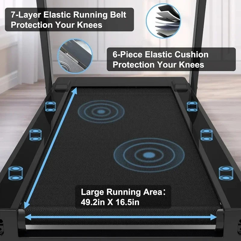 RUNOW Foldable Treadmill Supports Bluetooth