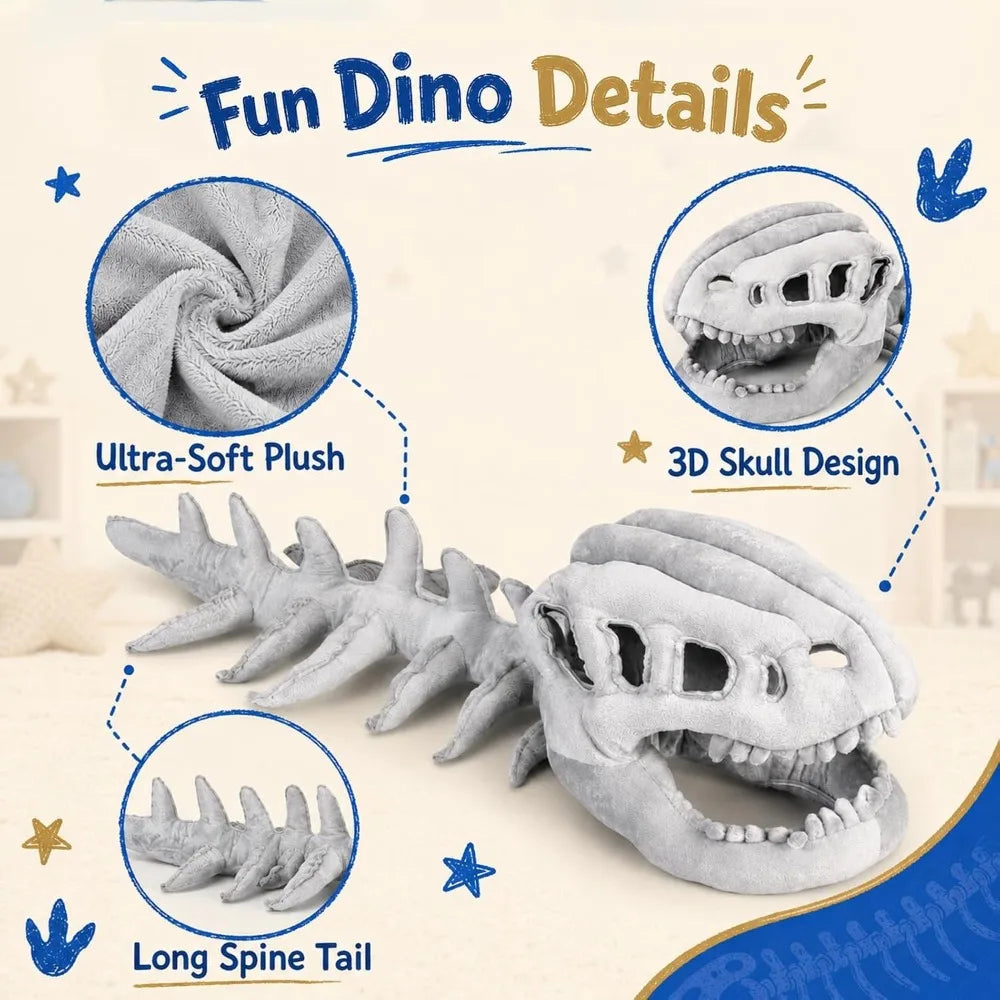 Kids Dinosaur Skeleton Costume (Age 5-7)