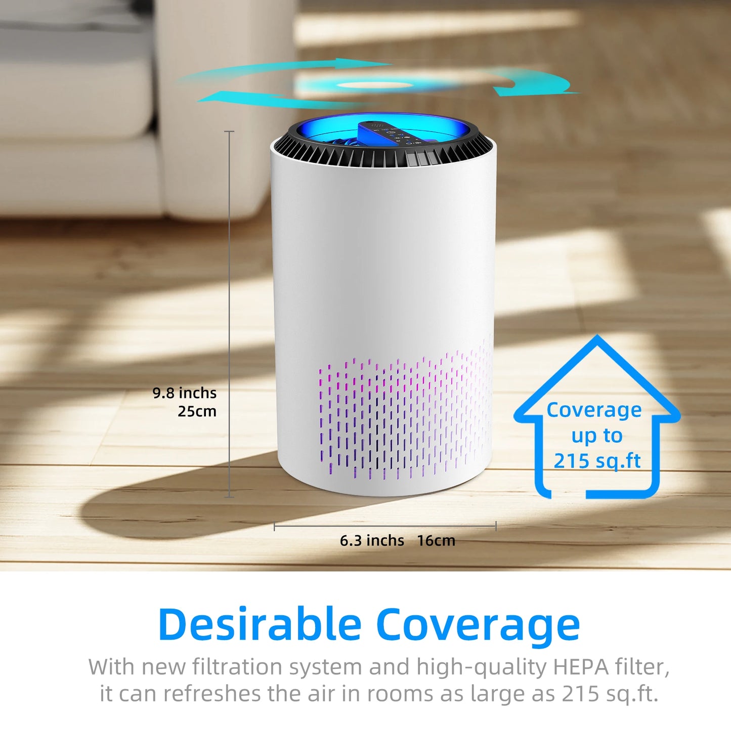 AROEVE Air Purifier For Breathing Cleaner Air