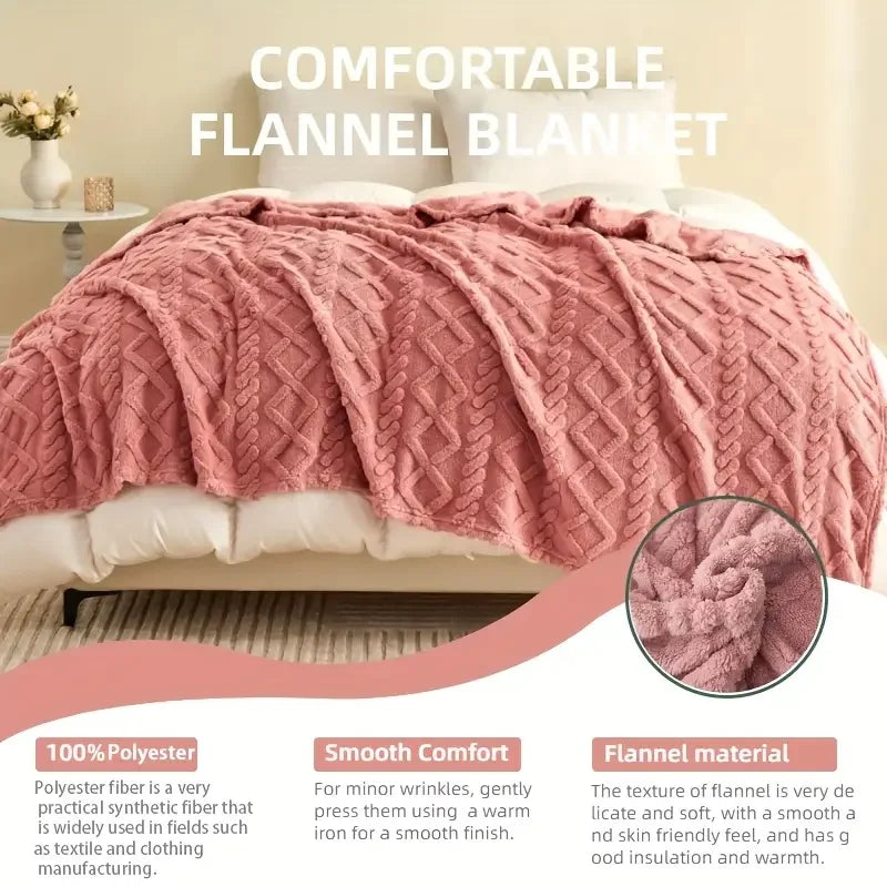 Ultra-Soft 3D Plush Luxury Fleece Blanket