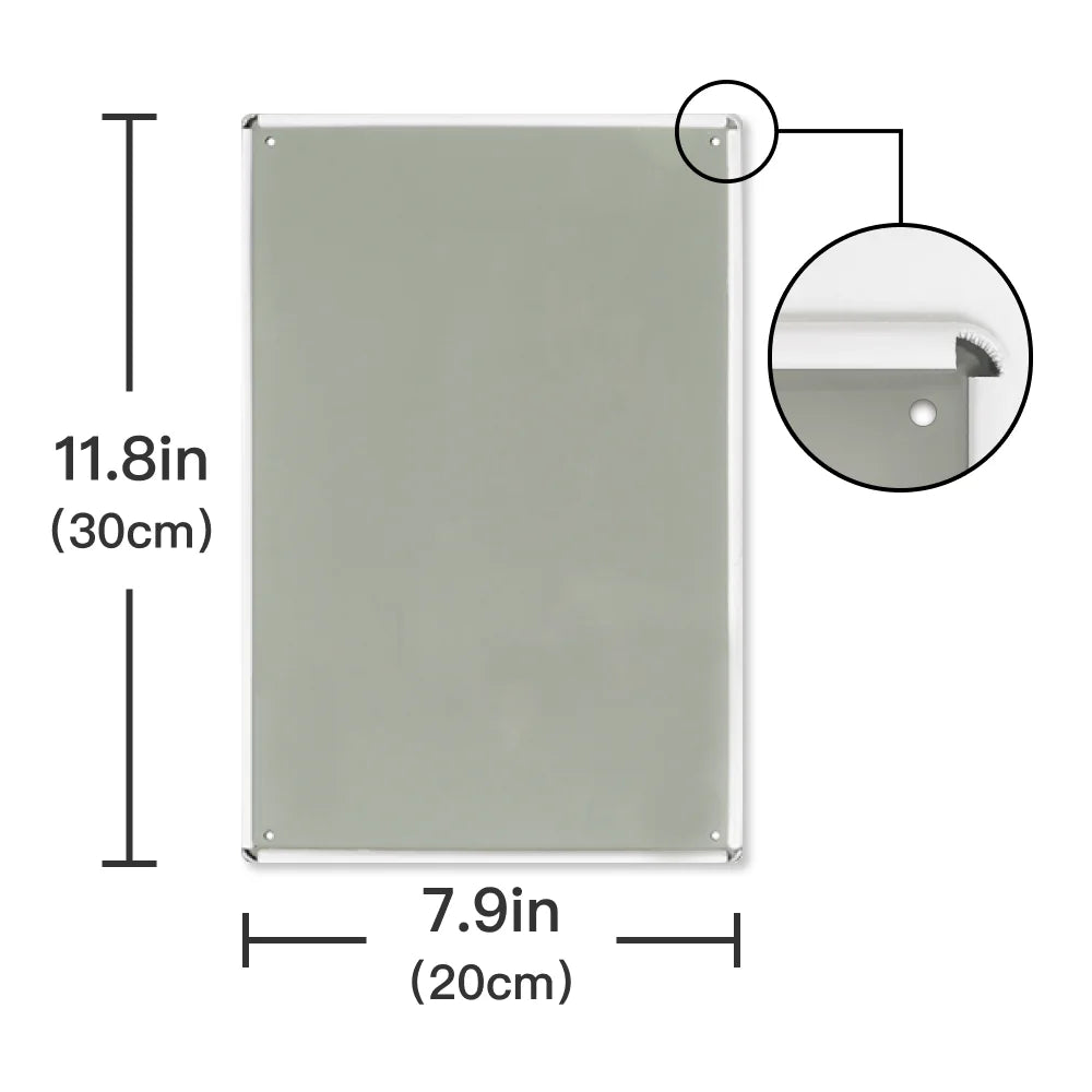 Putuo Decor Funny Sarcastic Metal Sign