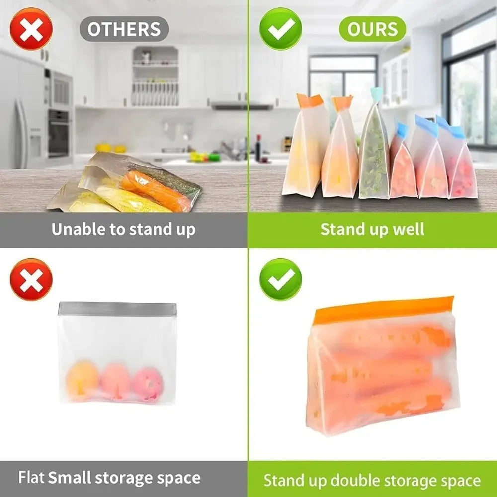 Food Preservation Three-dimensional Storage Waterproof Sealing Bags