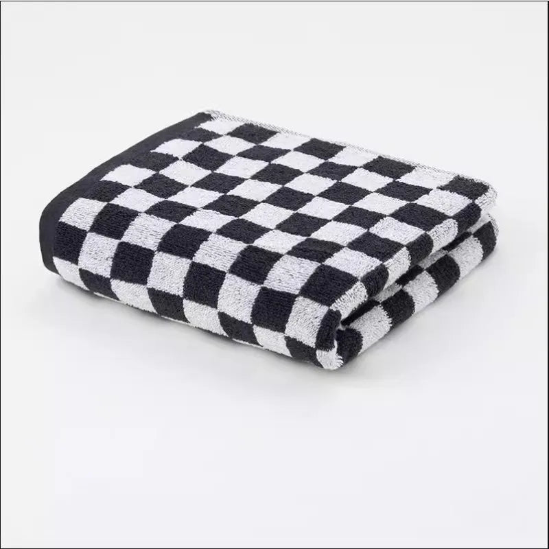 Vintage Plaid Bath Towel