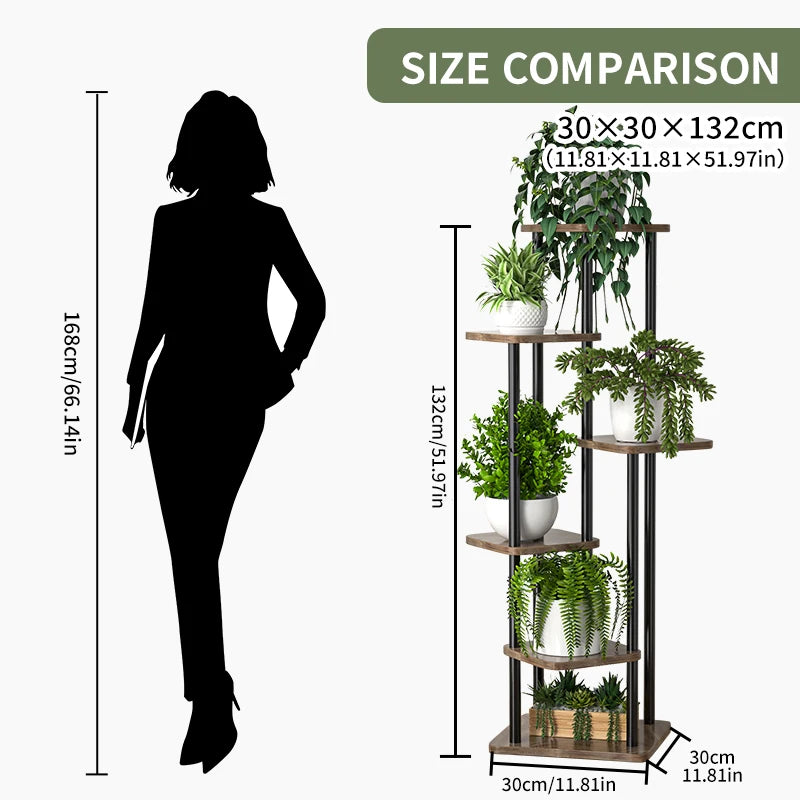 Elegant Multi-Tier Stand For Indoor Plant Display