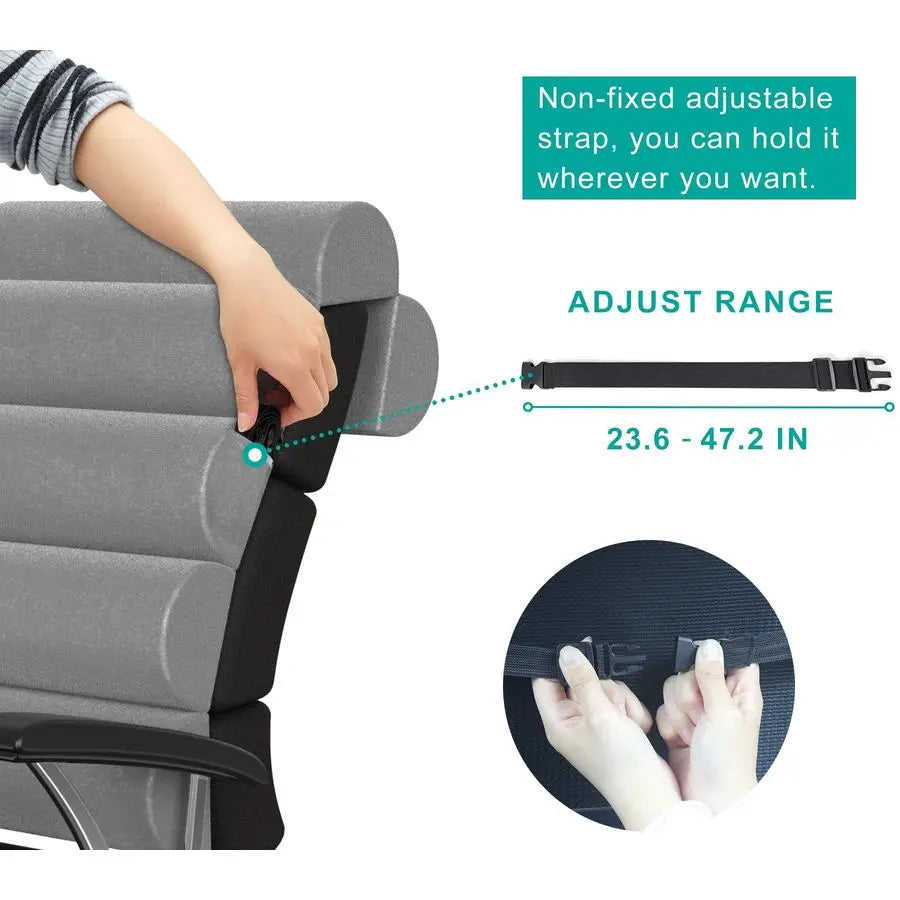 Back Support Pillow with Neck & Lumbar Support – (Pillow Only)