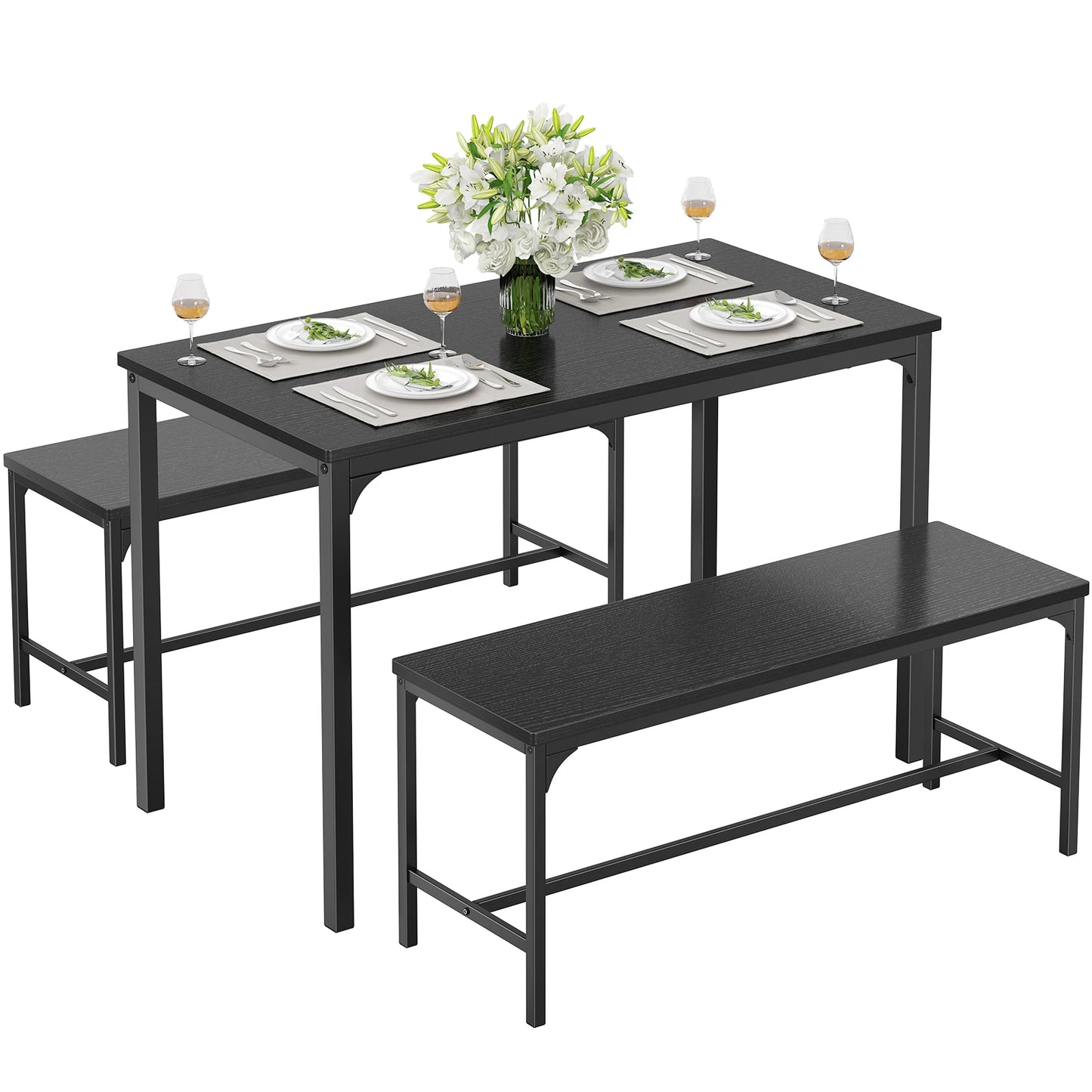 3-Piece Dining Table Set for 4
