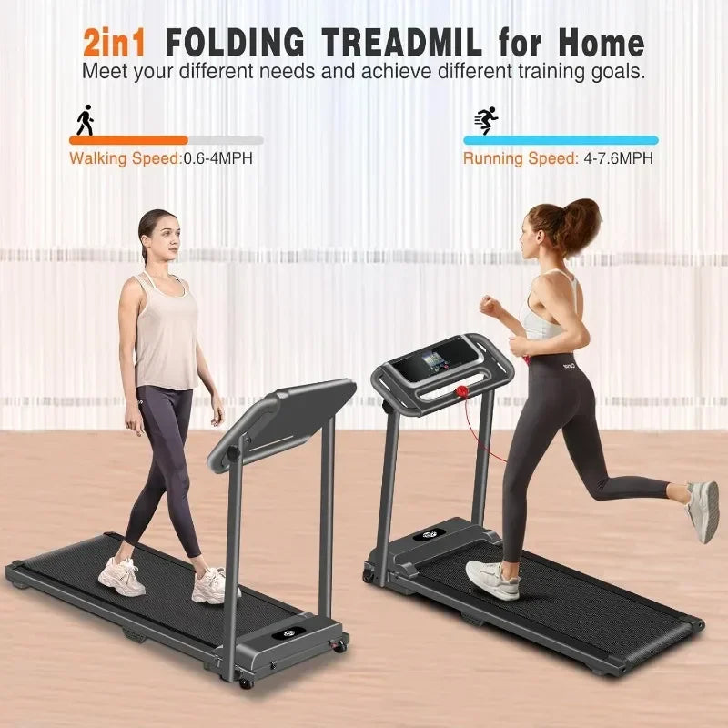 Portable Foldable Treadmills With 12 Preset Programs