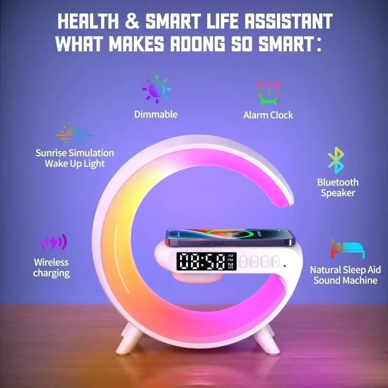 Light Lamp Stand With Bluetooth Speaker