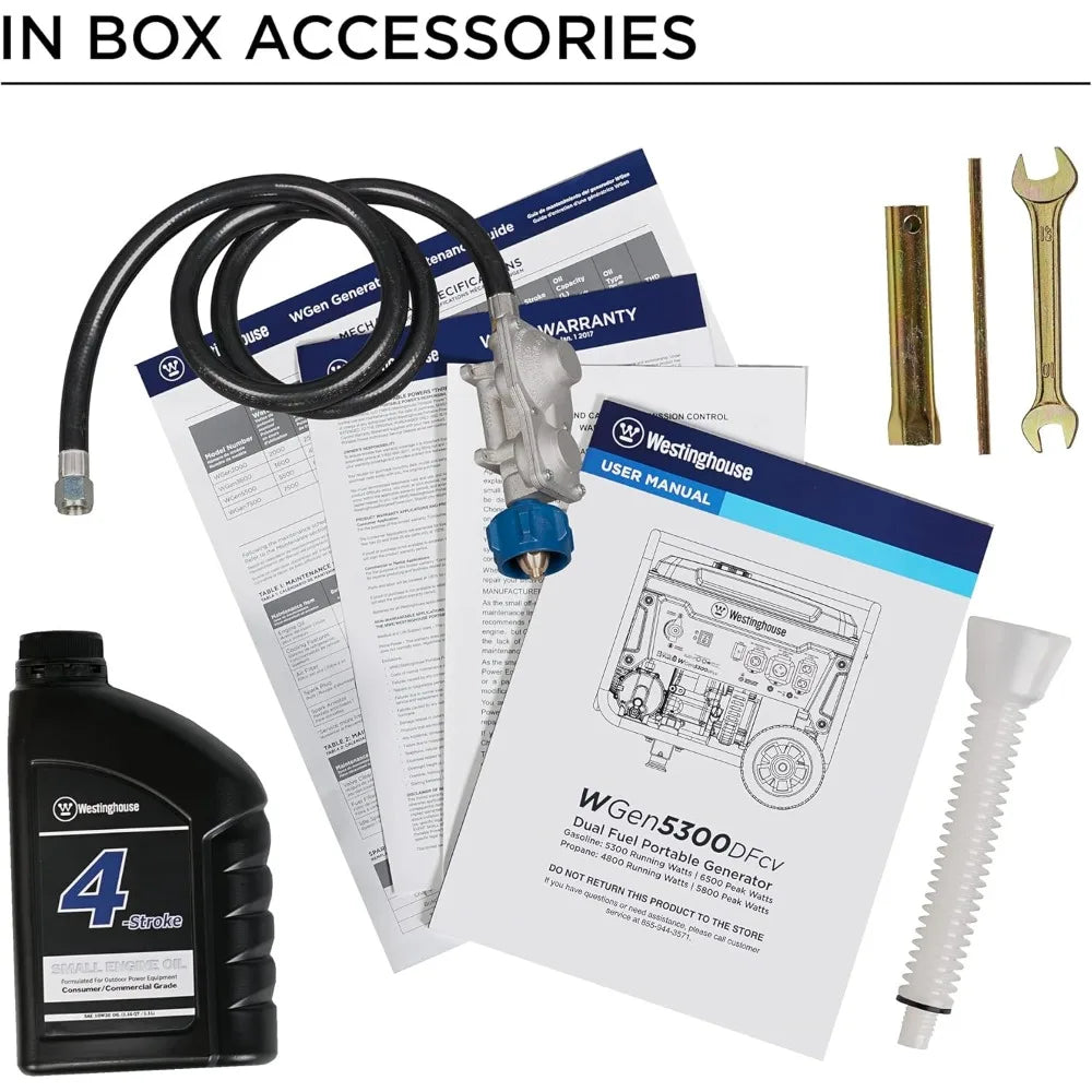 Westinghouse 6600-Watt Dual Fuel Portable Generator