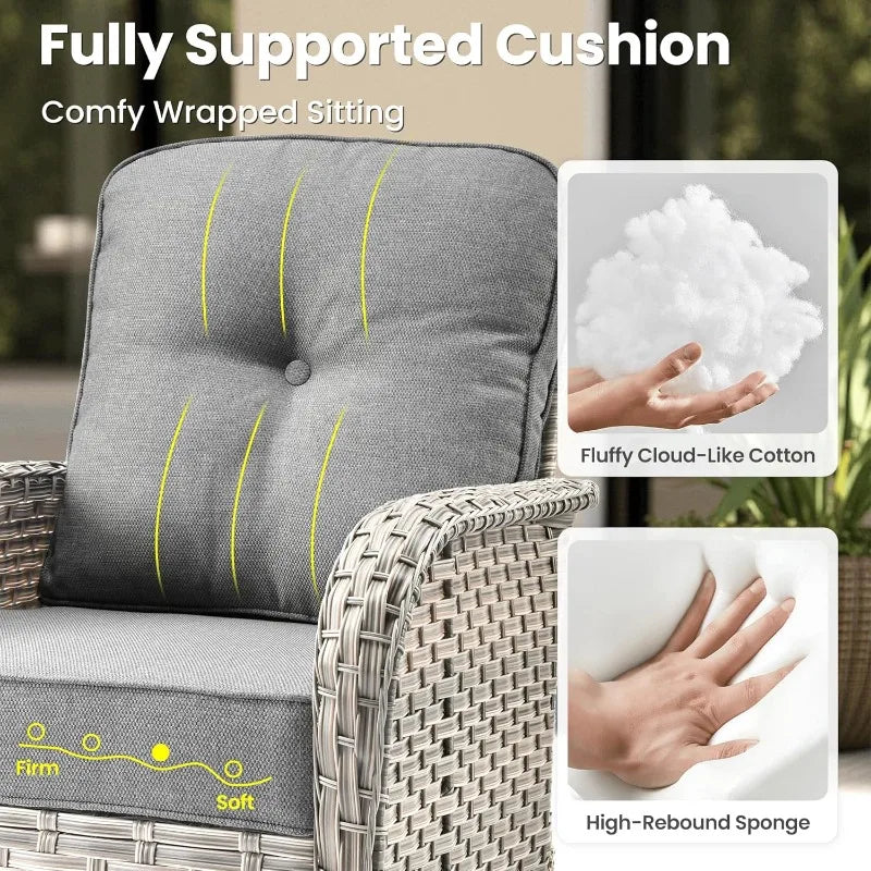 Luxury 8-Pieces Patio Furniture Set