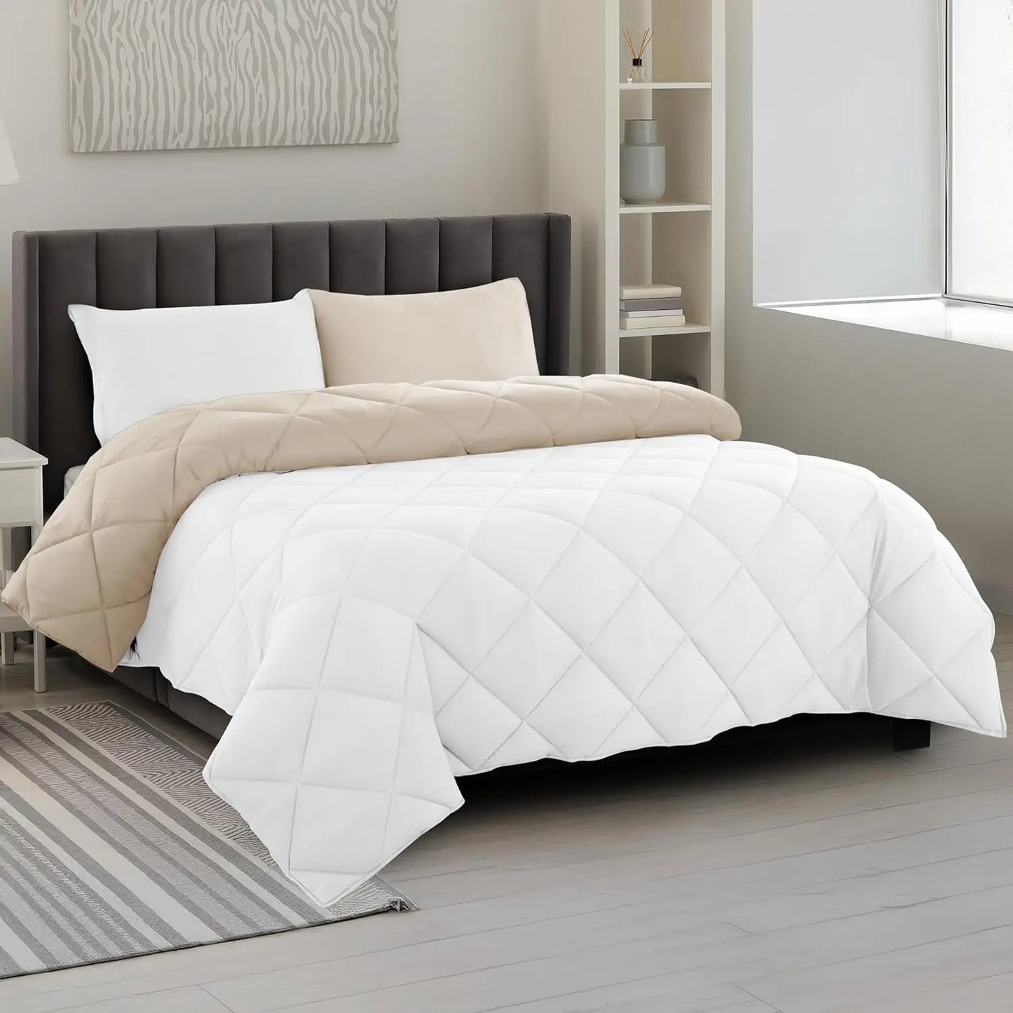 3 Piece Reversible Comforter Set