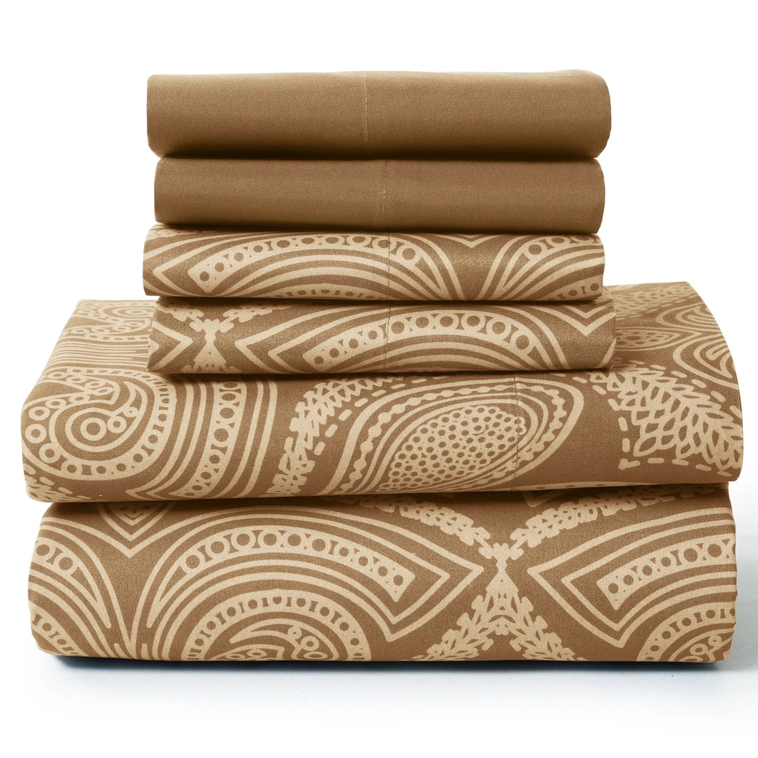 6Pc Paisley Luxurious Printed Bed Sheets