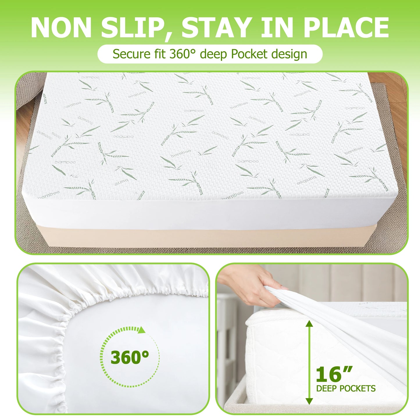 Lux Decor Mattress Protector 100% Waterproof