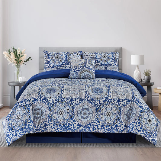 Lux Décor 5-Piece Reversible Comforter Set