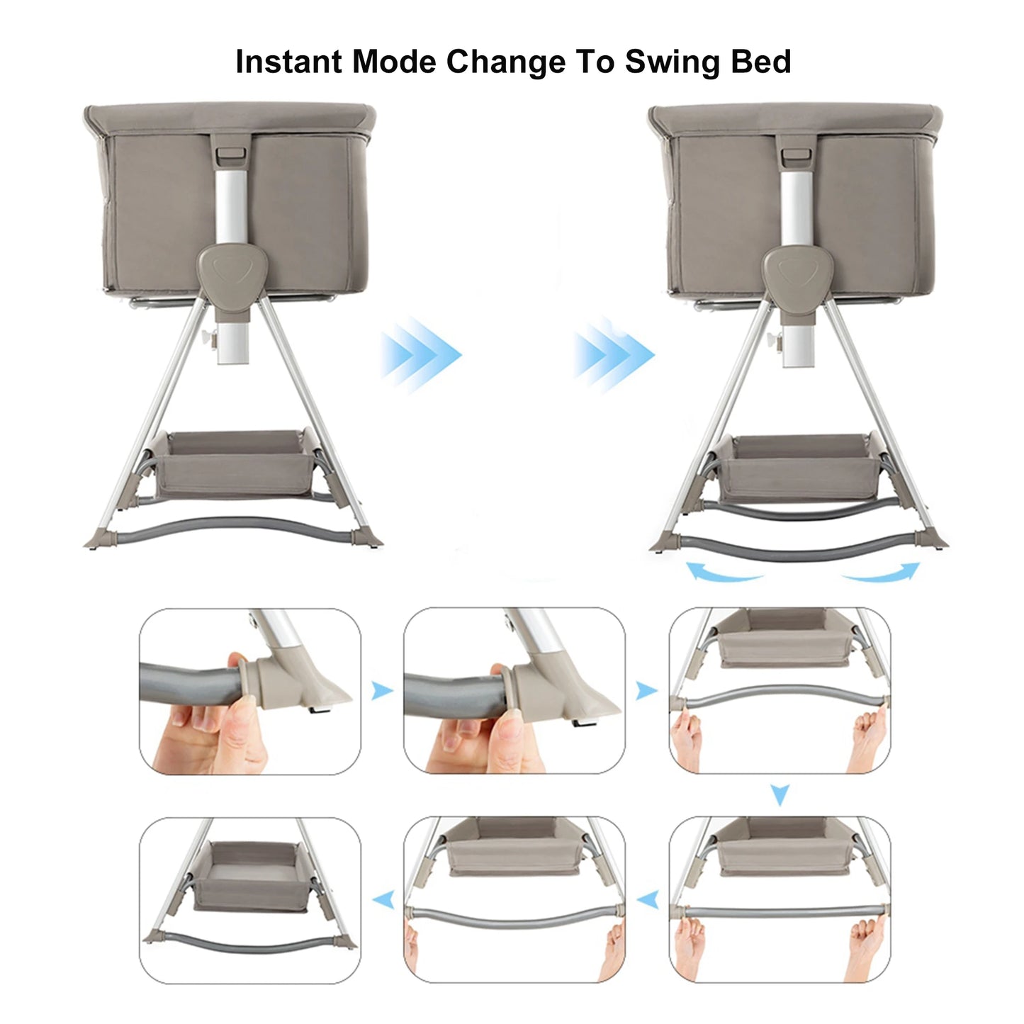 Baby Bedside Portable Rocking Crib