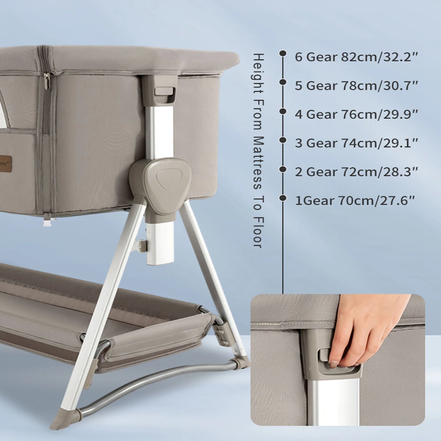 Baby Bedside Portable Rocking Crib