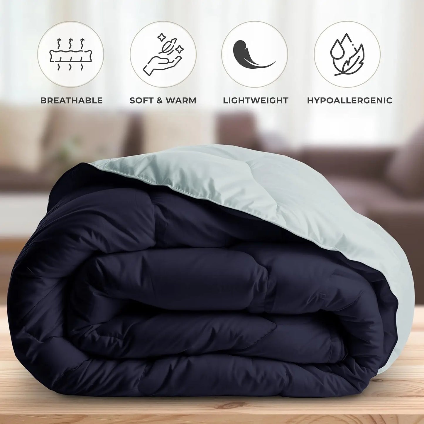 3 Piece Reversible Comforter Set