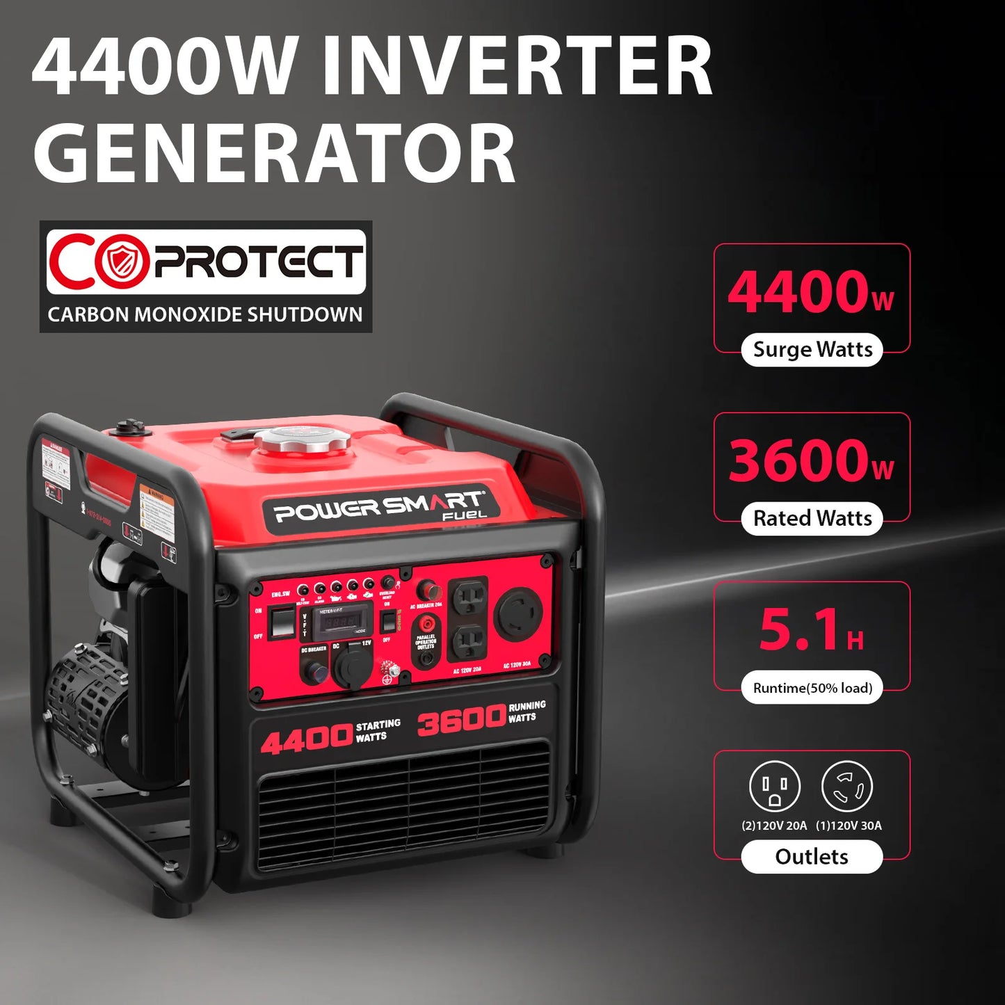 4400W Open Frame Inverter Generato