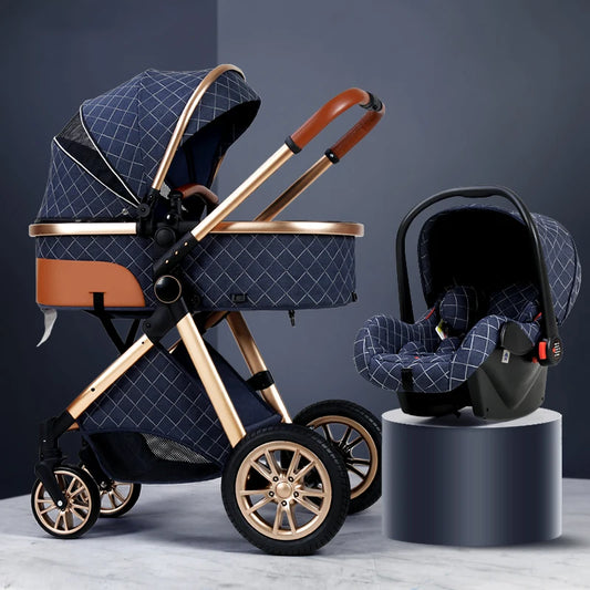 Luxury Baby Stroller 3-in-1