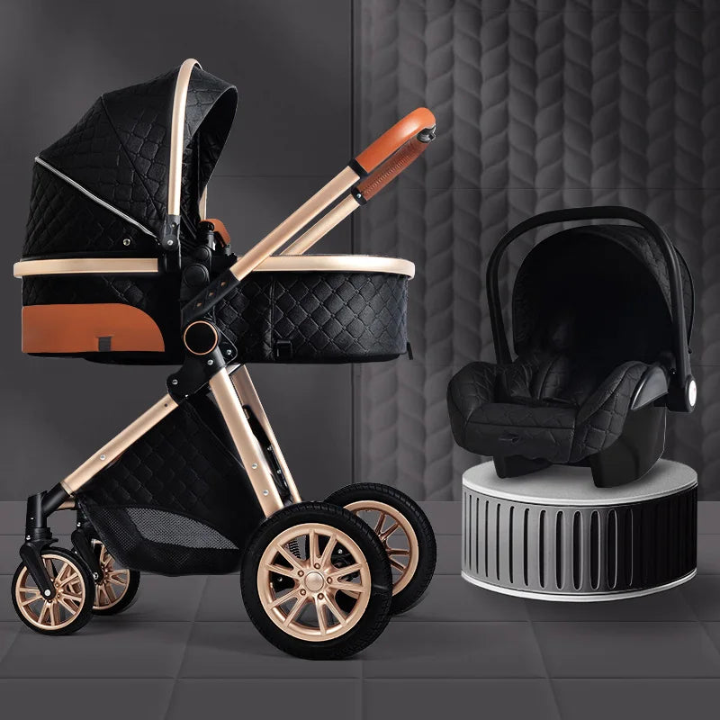 Luxury Baby Stroller 3-in-1