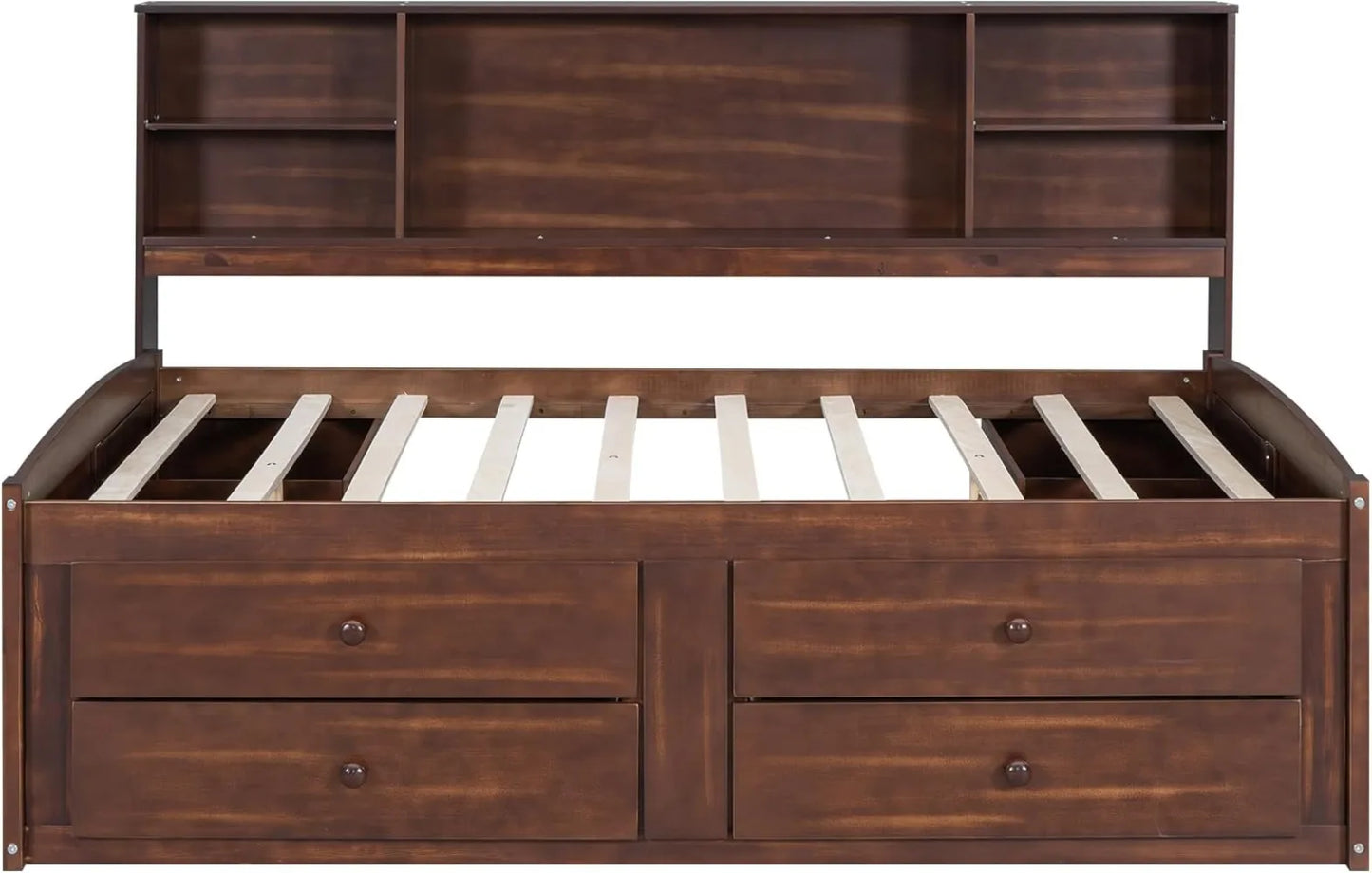 Full Size Captains Bed With 4 Drawers And 2 Cabinets
