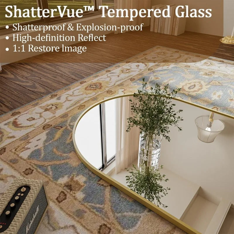 Arched Full Body Floor Standing Mirror