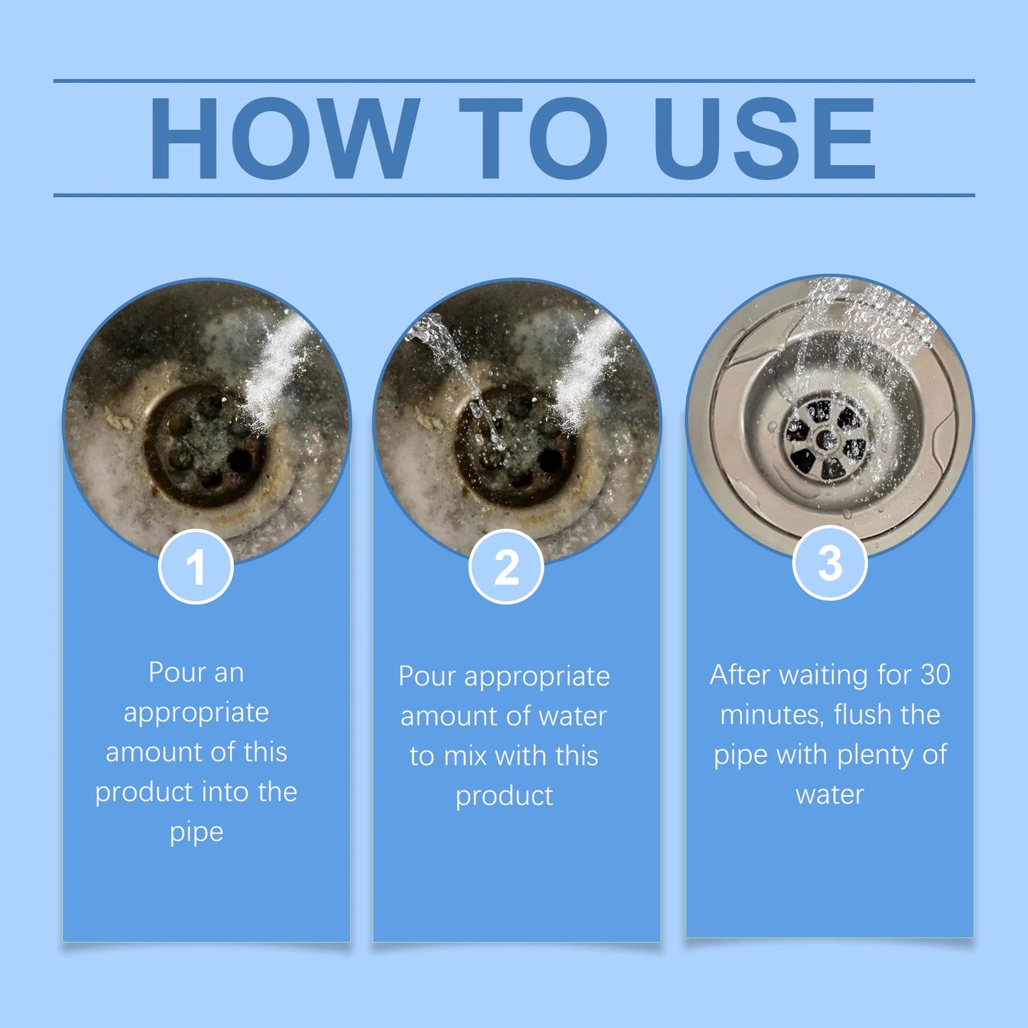 Toilet Drain Unclogging Agent