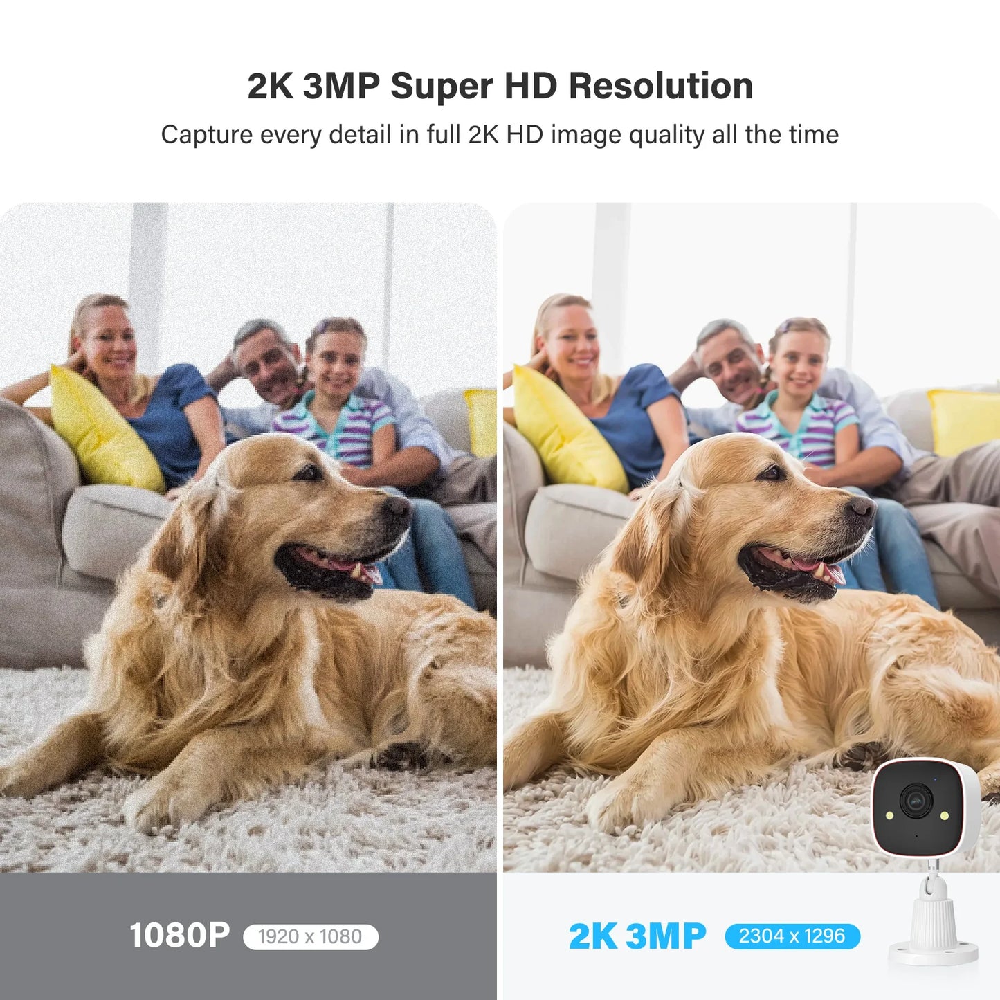 3MP Wireless Outdoor/Indoor Security Camera