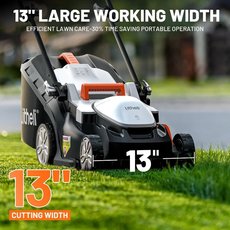 Cordless Lawn Mower 13 Inch, U20 Handy
