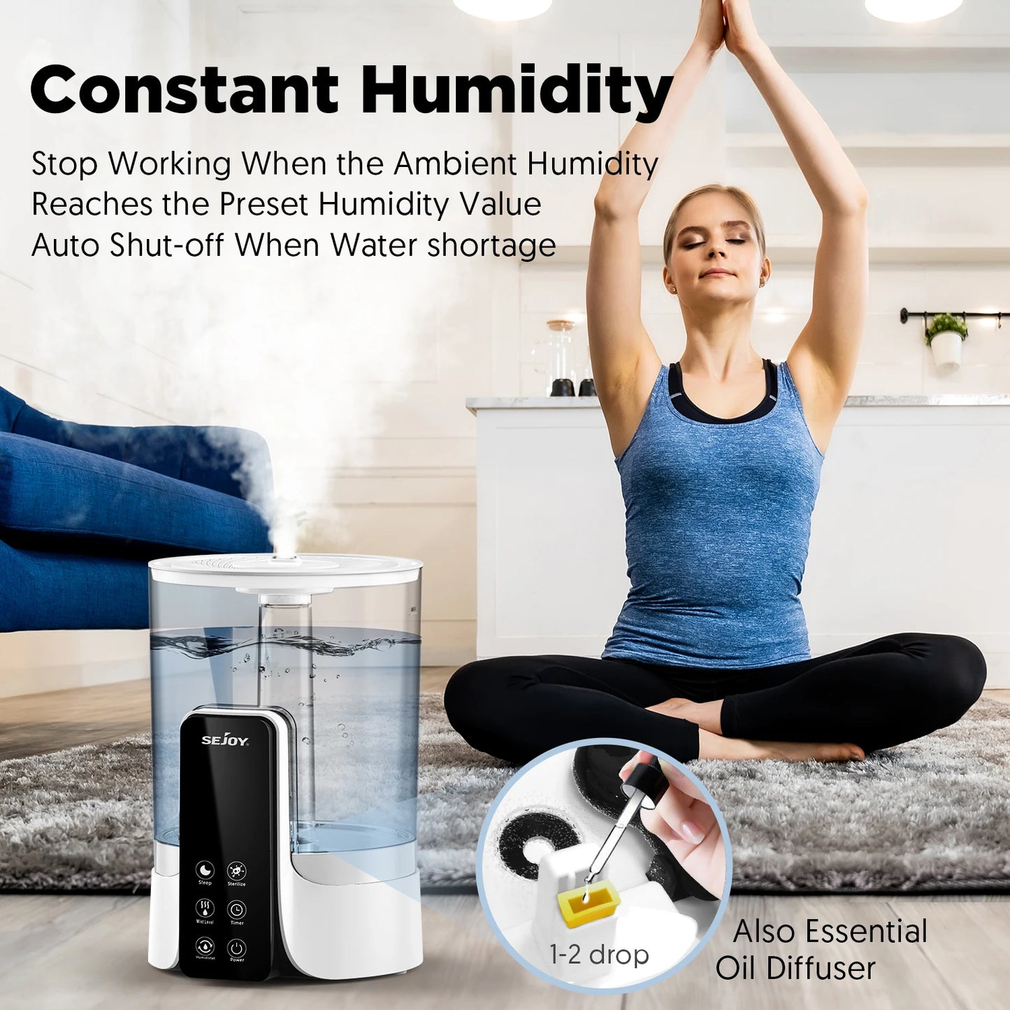 Digital Air Humidifier With LED
