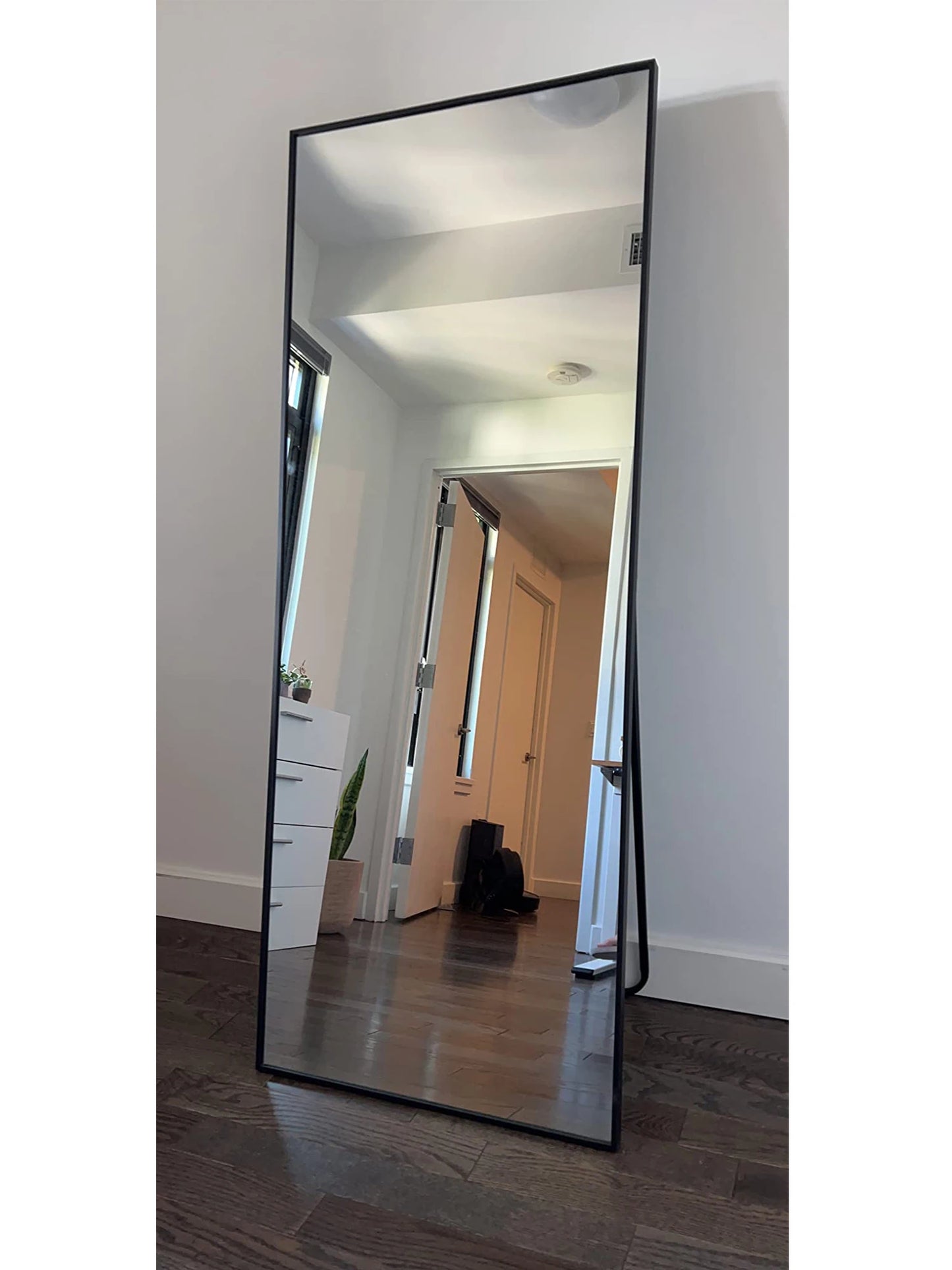 CASSILANDO Full Length Mirror, Black Metal