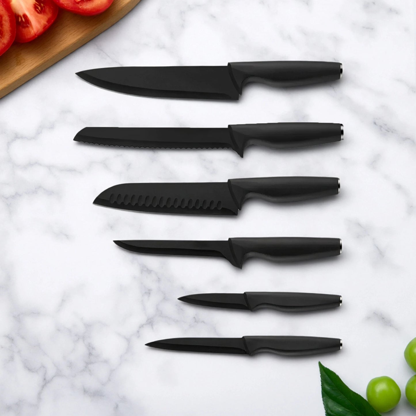 15-Piece Kitchen Stainless Steel Knife Set