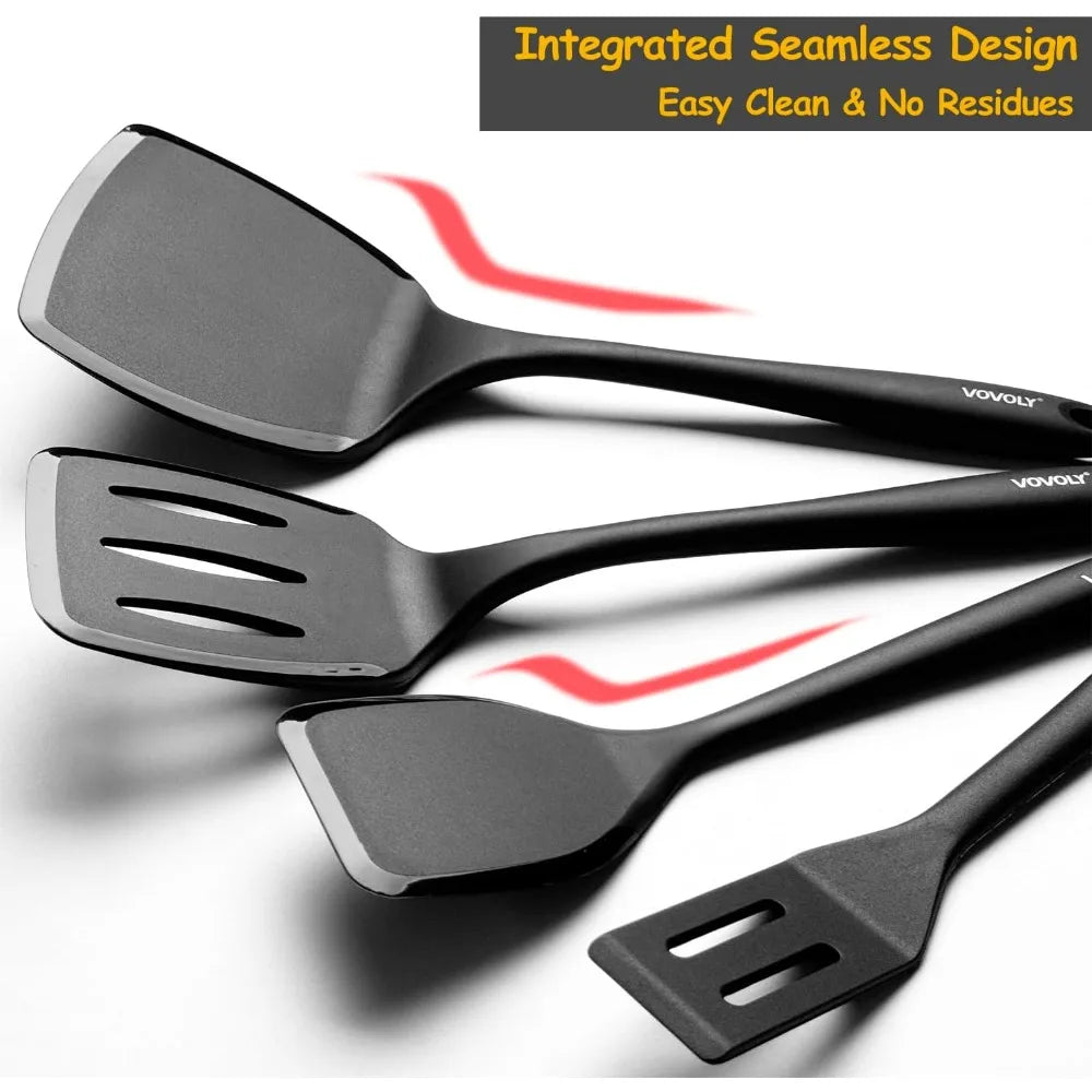 Heat-Resistant Silicone Spatula For Cooking, Non-Stick