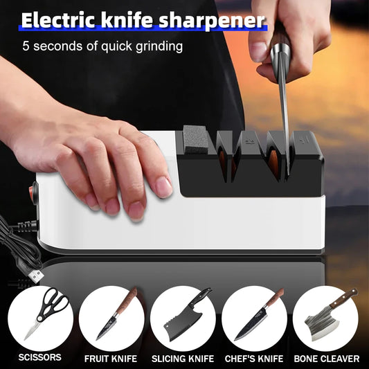 4-Segment Fully Automatic Electric Knife Sharpener