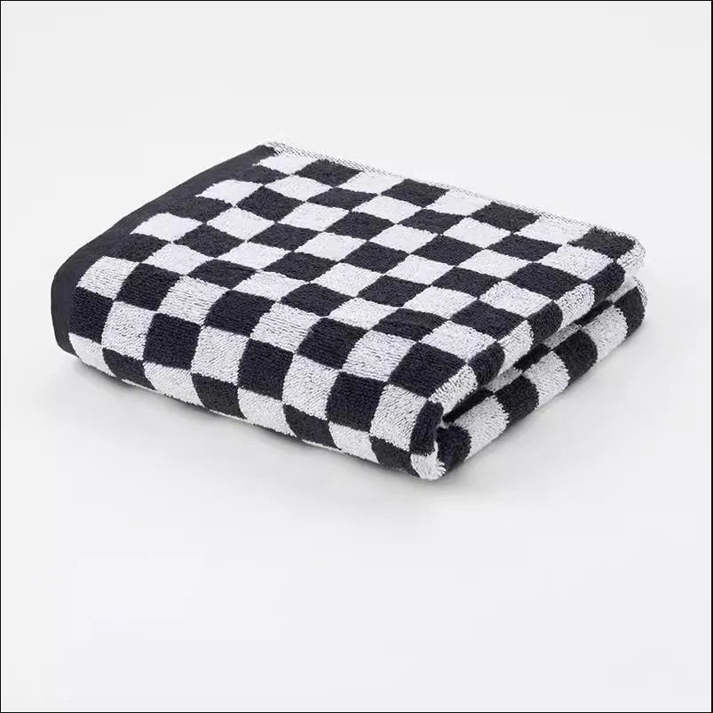 Vintage Plaid Bath Towel