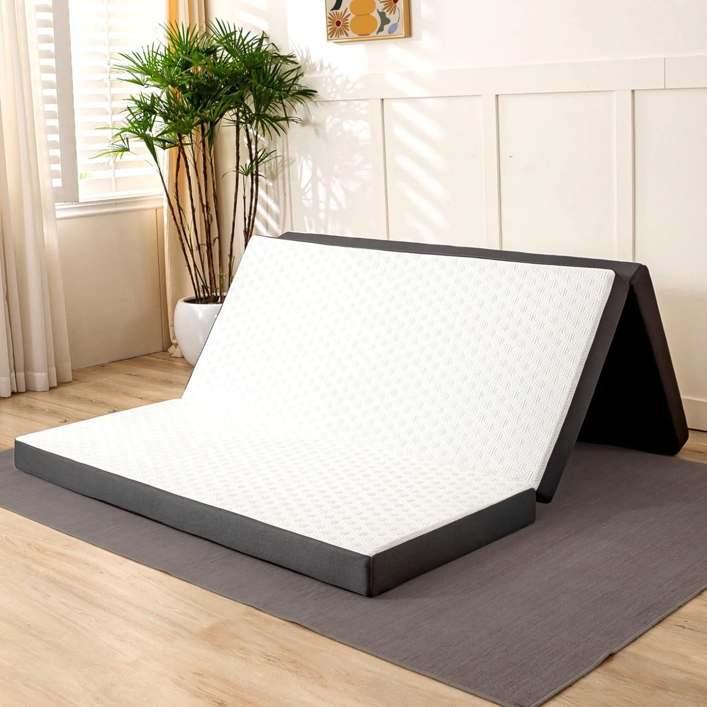 Tri-Fold Mattress With Washable Cover