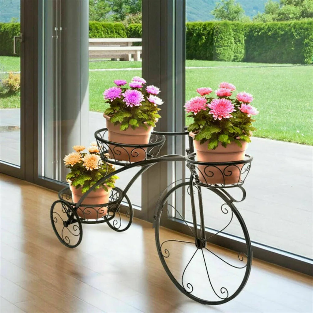 3-Tier Bicycle Plant Stand Decor