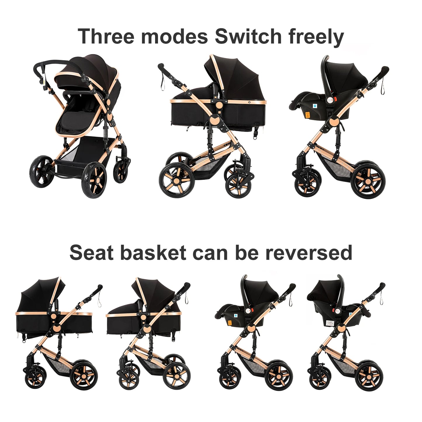 3-in-1 Lightweight Stroller