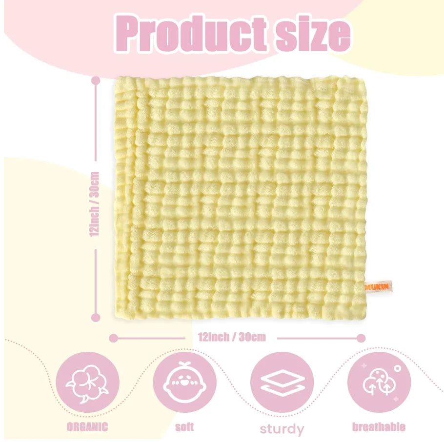 Washcloths - Natural Cotton Baby Towels
